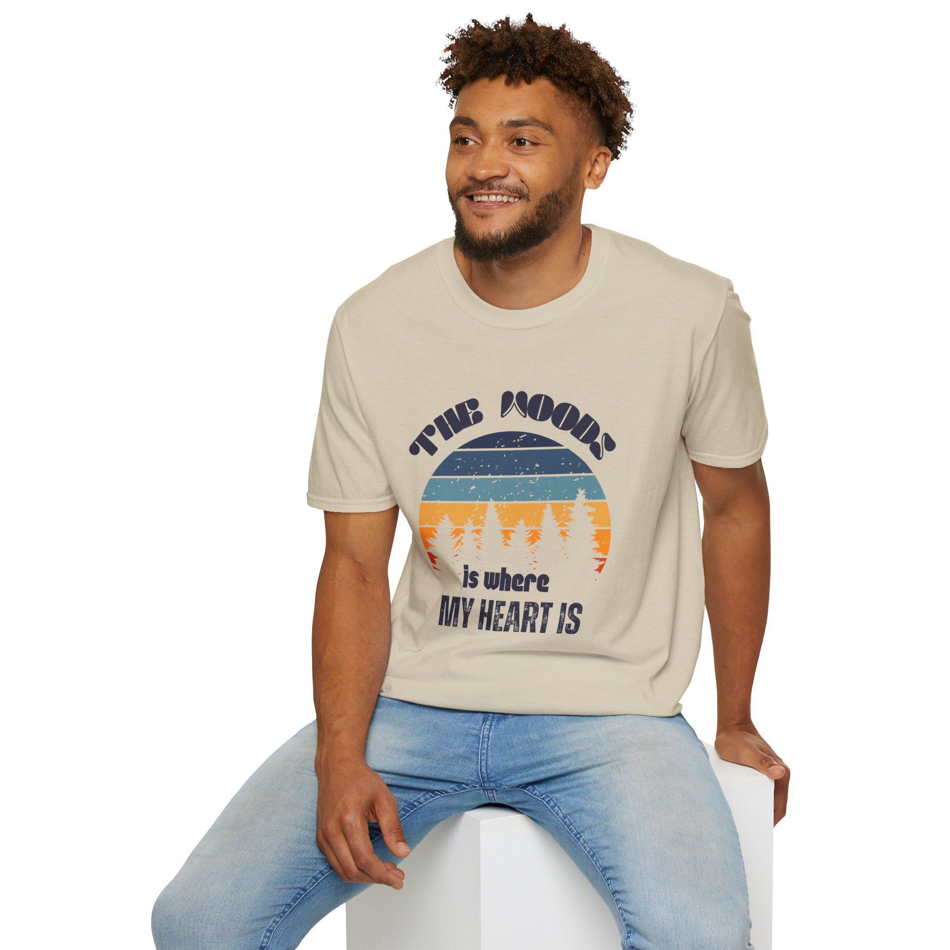 The Moon T-Shirt | Nature Lover Gift, Eco-Friendly Tee, Starry Night Shirt, Adventure Outfit, Camping Gear