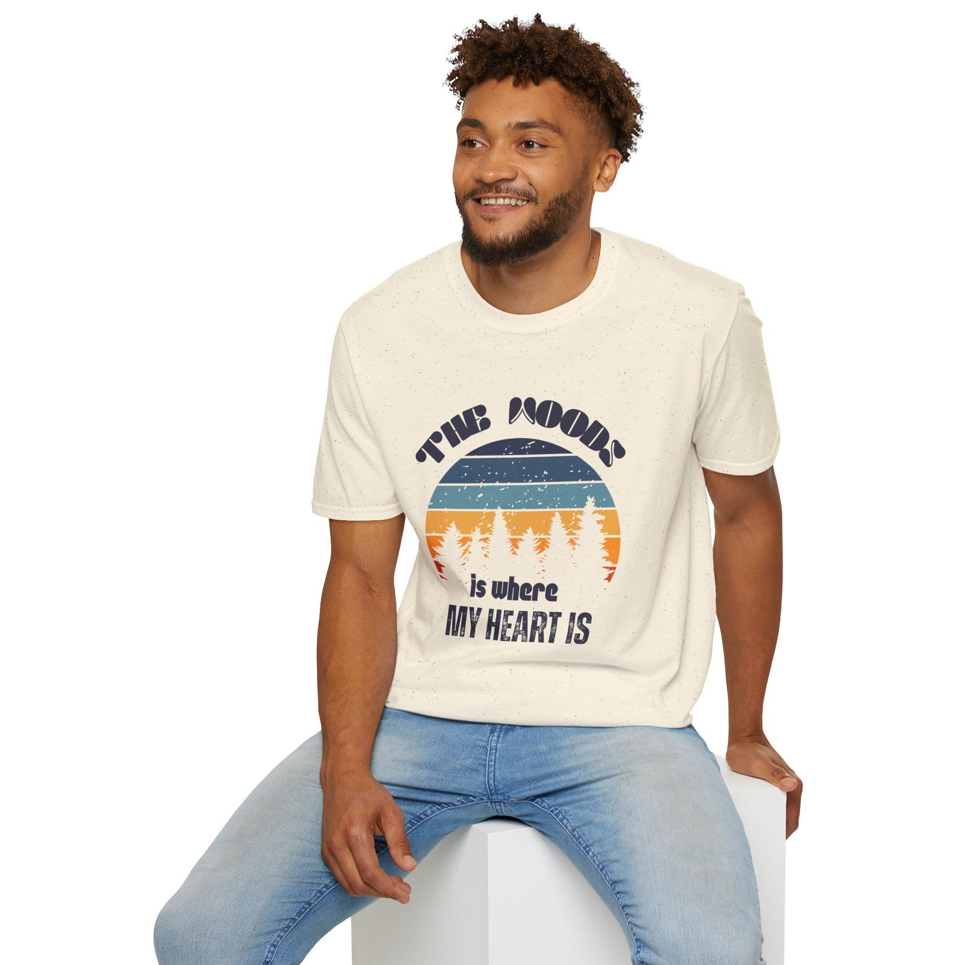 The Moon T-Shirt | Nature Lover Gift, Eco-Friendly Tee, Starry Night Shirt, Adventure Outfit, Camping Gear