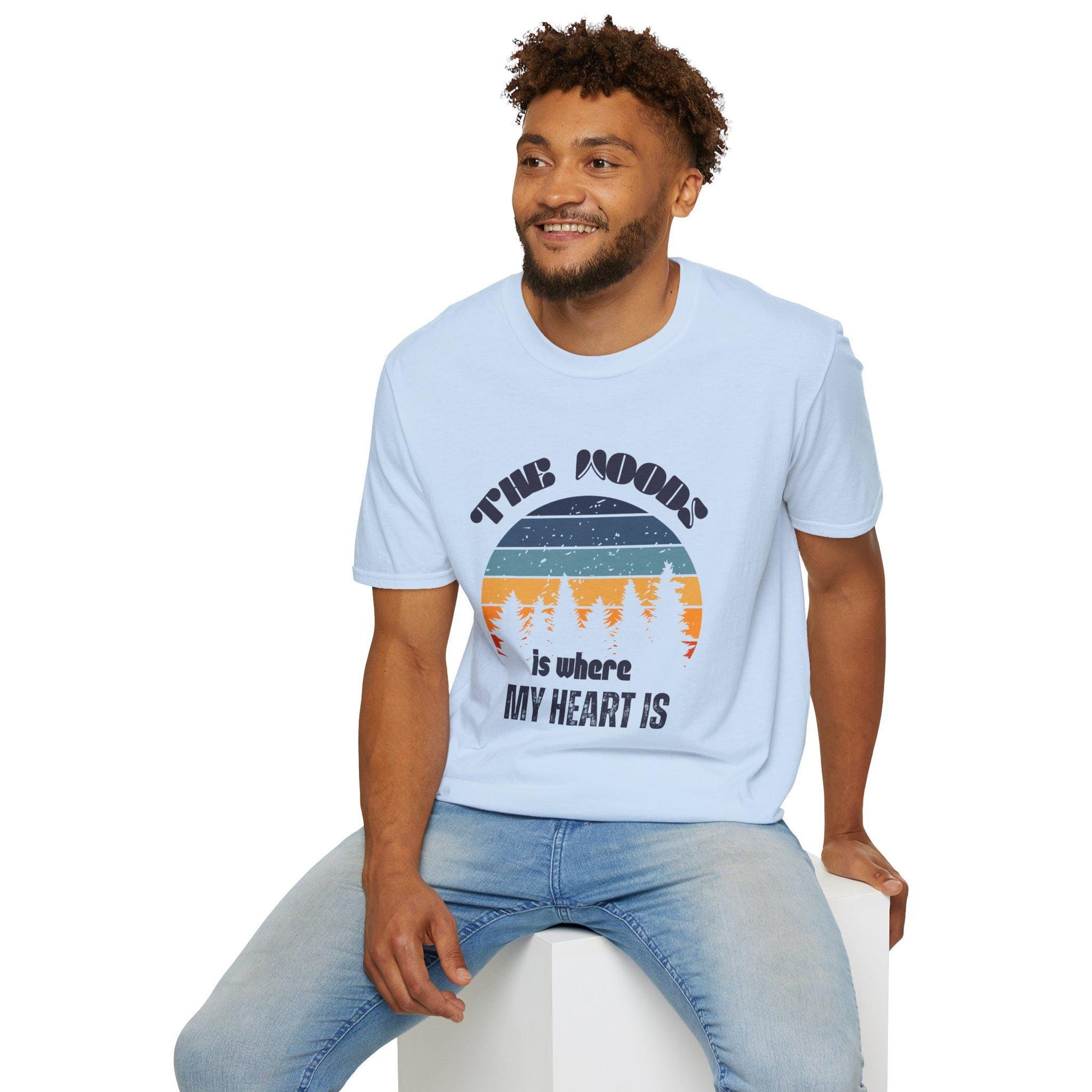The Moon T-Shirt | Nature Lover Gift, Eco-Friendly Tee, Starry Night Shirt, Adventure Outfit, Camping Gear