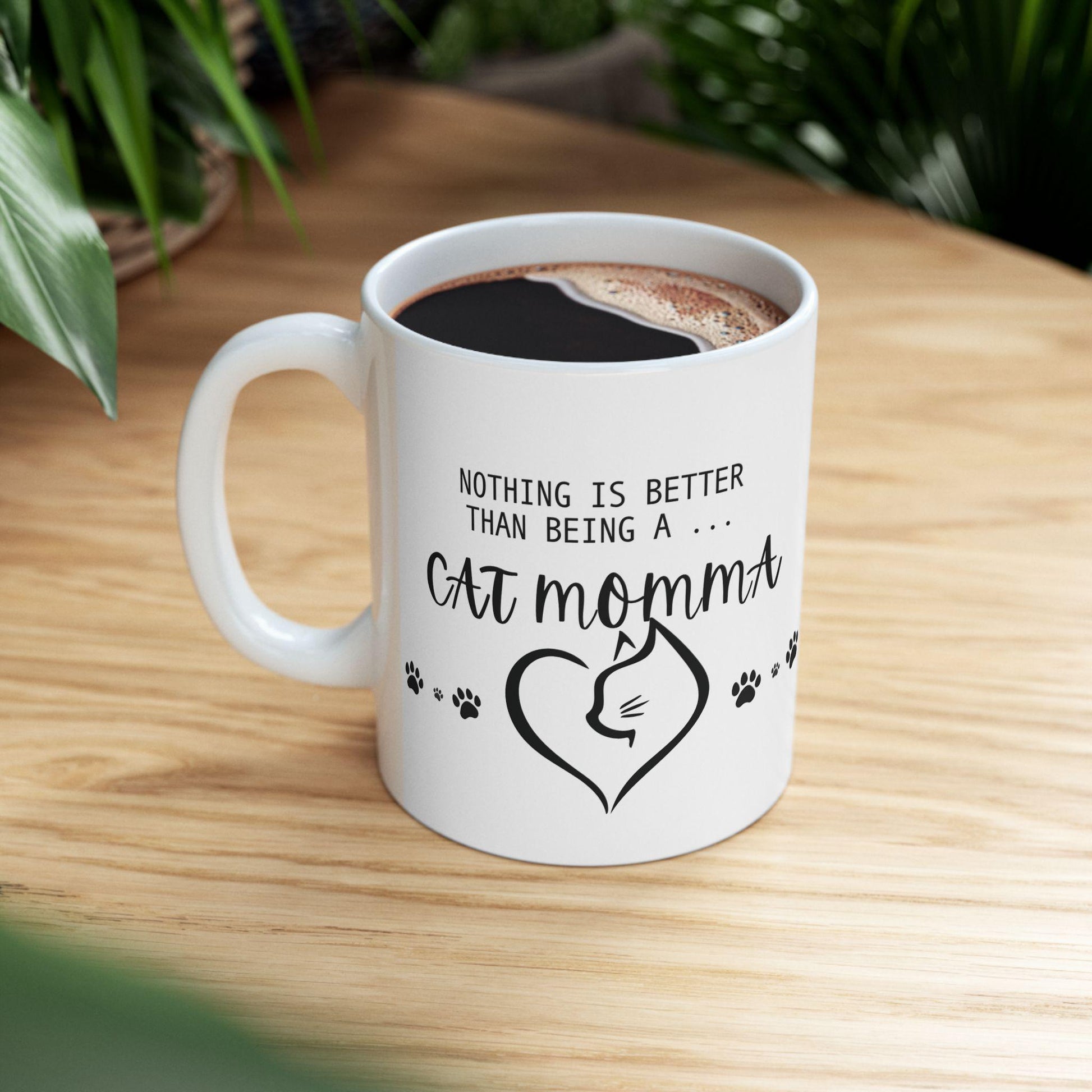 Cat Grandma Ceramic Mug - Perfect Gift for Cat Lovers, Pet Owners, Birthday, Mother's Day, Housewarming, Coffee Tea Cup