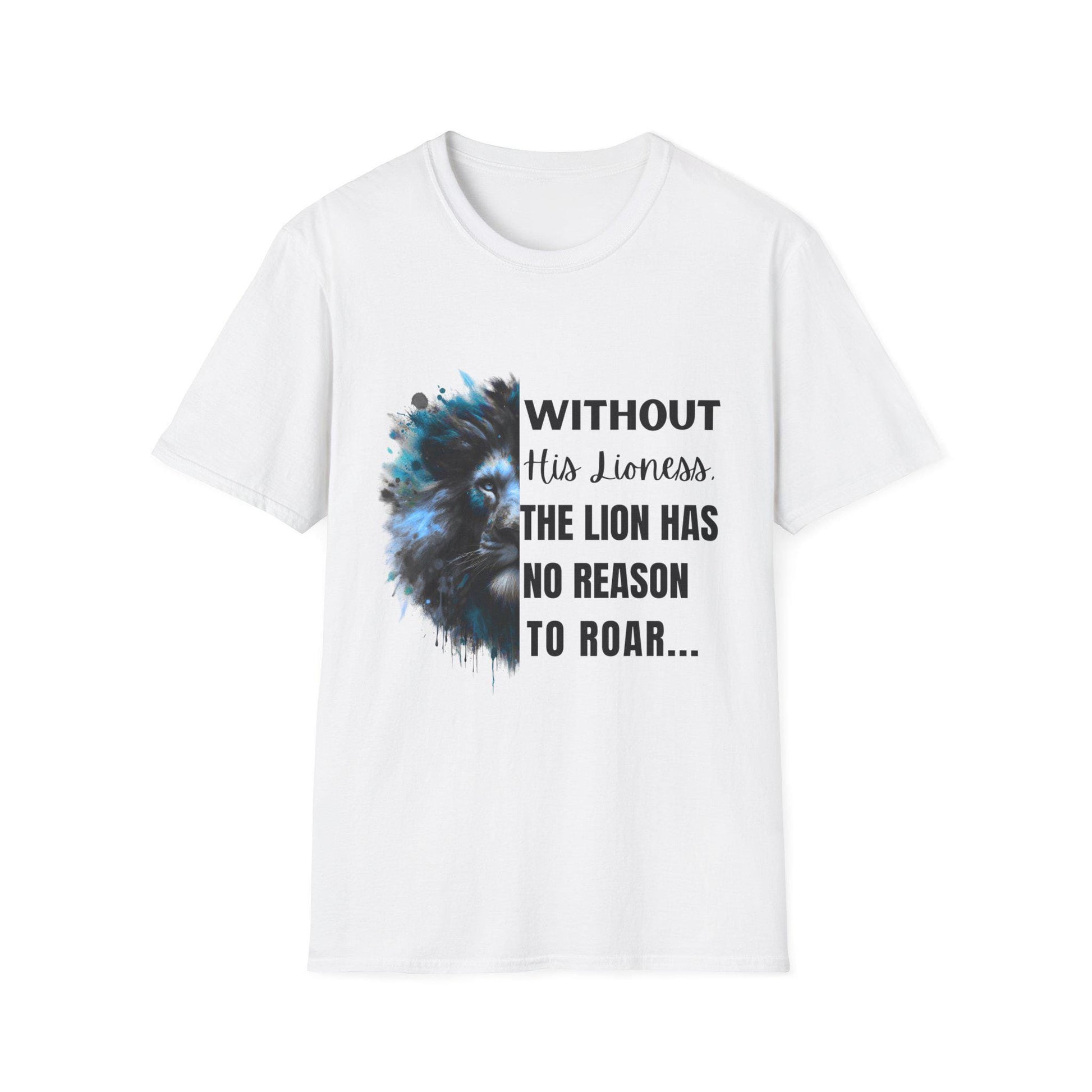 Inspirational Lion T-Shirt | Unisex Softstyle Tee, Motivational Apparel, Nature Lover Gift, Animal Print Shirt, Perfect for Any Occasion