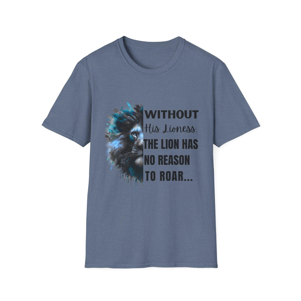 Inspirational Lion T-Shirt | Unisex Softstyle Tee, Motivational Apparel, Nature Lover Gift, Animal Print Shirt, Perfect for Any Occasion