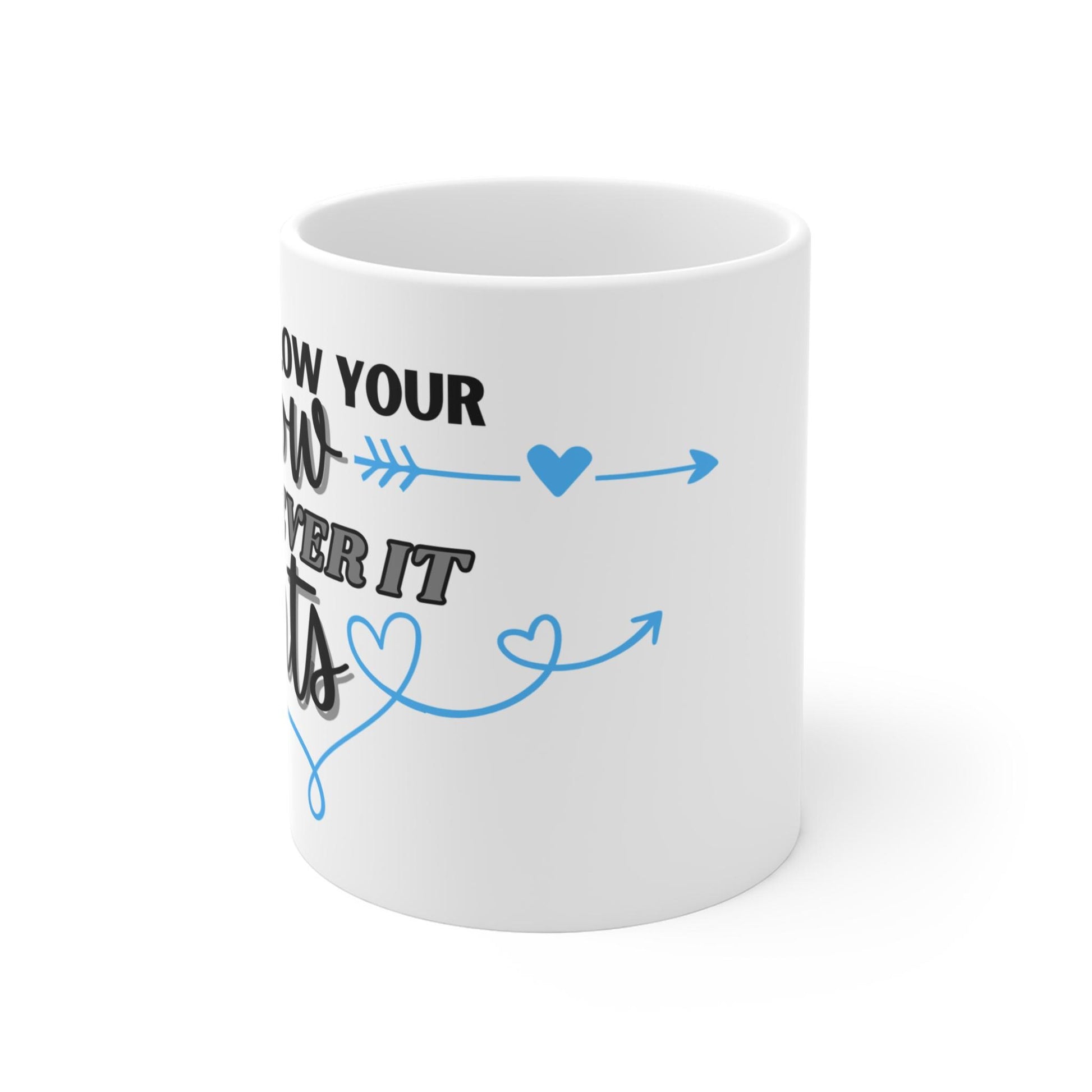 Inspirational Arrow Mug, Follow Your Arrow Wherever It Points Coffee Cup, Daily Affirmations, Motivational Quote, Positive Energy Mug, Gift