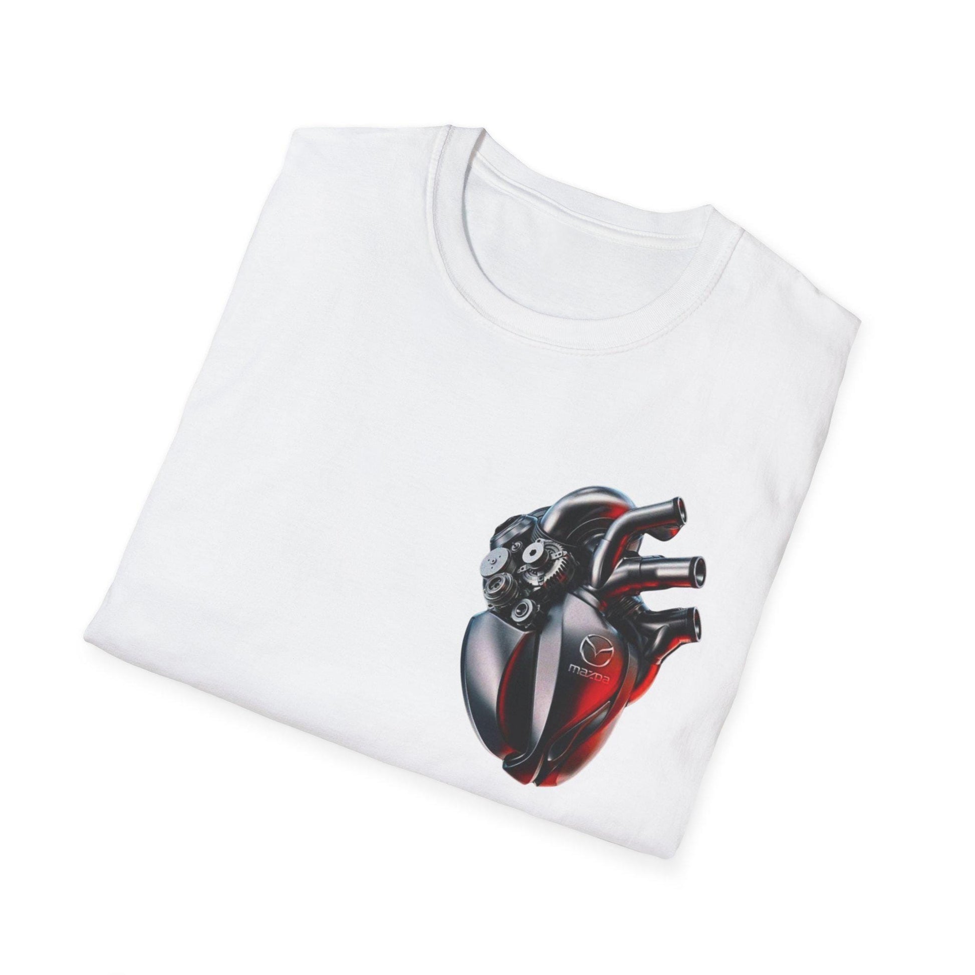 Graphic Heart Unisex Softstyle T-Shirt - Casual Wear, Gifts for Friends, Heart Art Shirt, Everyday Comfort, Unique Graphic Tee