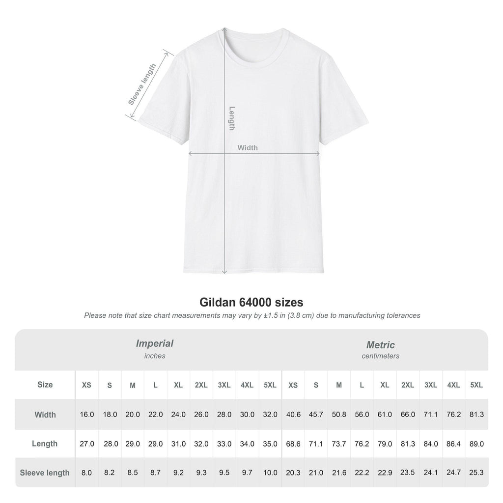 Graphic Heart Unisex Softstyle T-Shirt - Casual Wear, Gifts for Friends, Heart Art Shirt, Everyday Comfort, Unique Graphic Tee