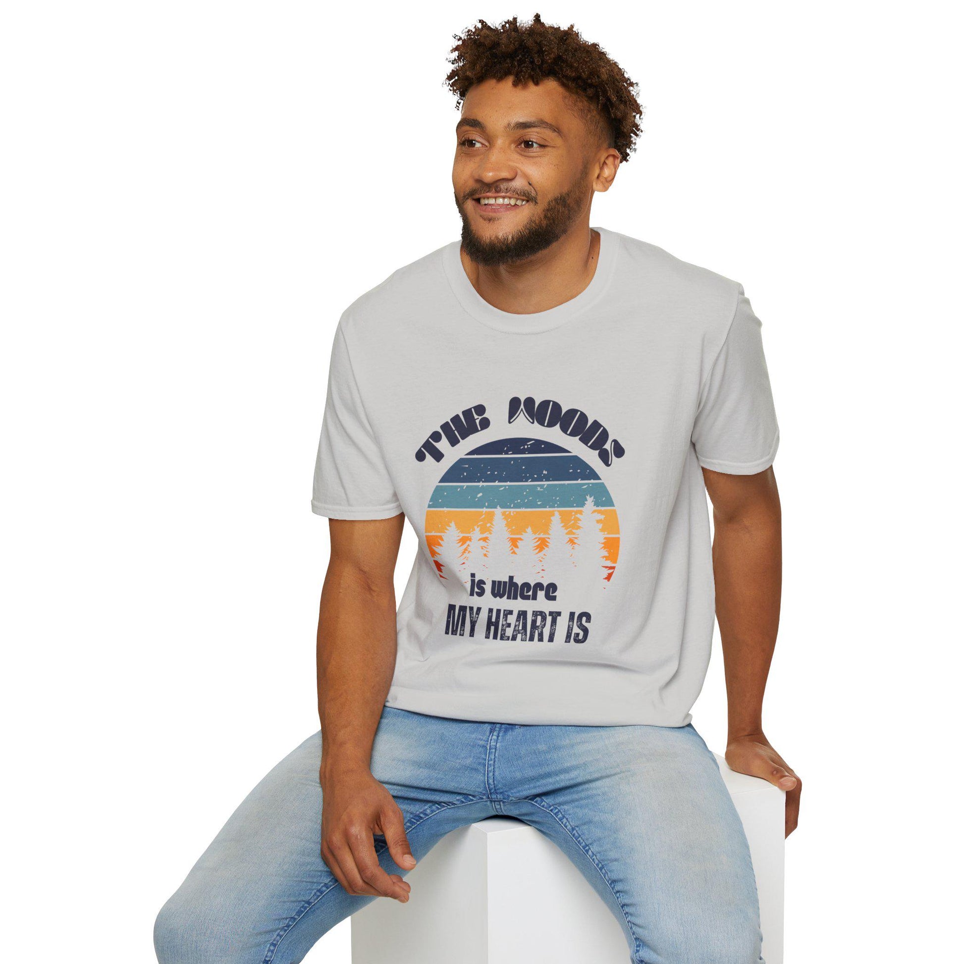 The Moon T-Shirt | Nature Lover Gift, Eco-Friendly Tee, Starry Night Shirt, Adventure Outfit, Camping Gear