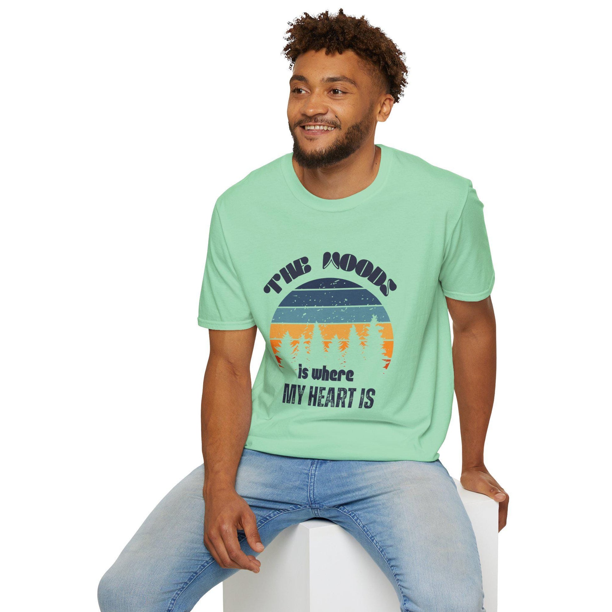 The Moon T-Shirt | Nature Lover Gift, Eco-Friendly Tee, Starry Night Shirt, Adventure Outfit, Camping Gear