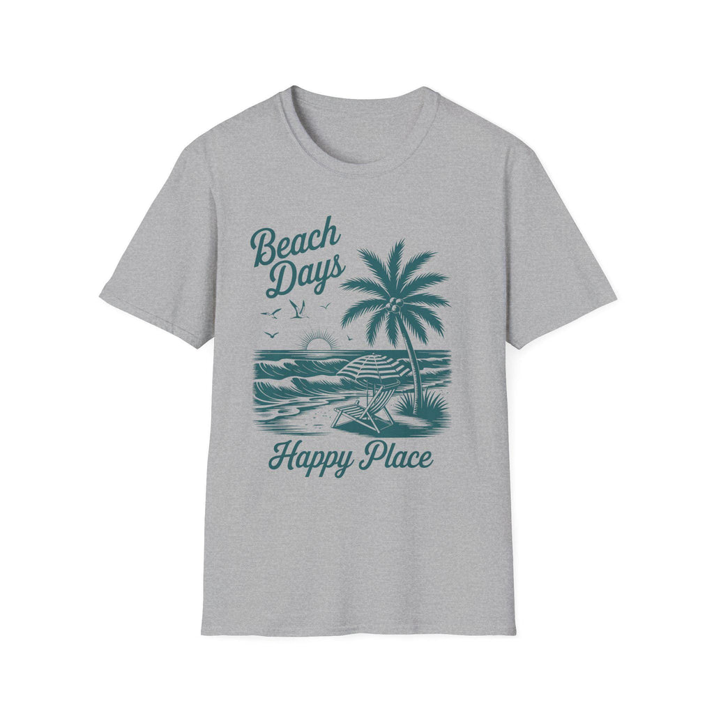 Beach Days Unisex Softstyle T-Shirt | Summer Vibes, Vacation Wear, Gift for Beach Lovers, Casual Tee, Relaxed Fit, Coastal Aesthetic