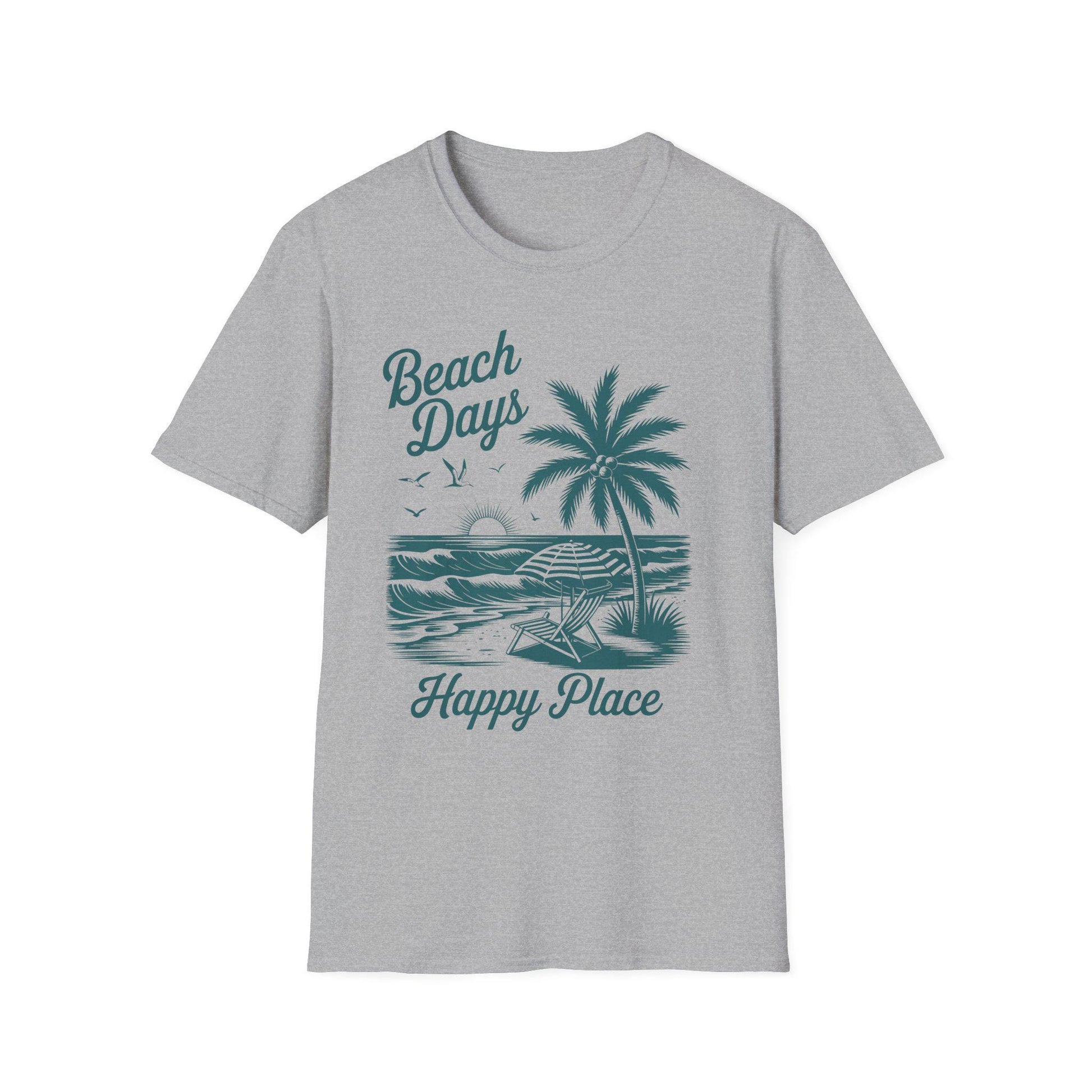 Beach Days Unisex Softstyle T-Shirt | Summer Vibes, Vacation Wear, Gift for Beach Lovers, Casual Tee, Relaxed Fit, Coastal Aesthetic
