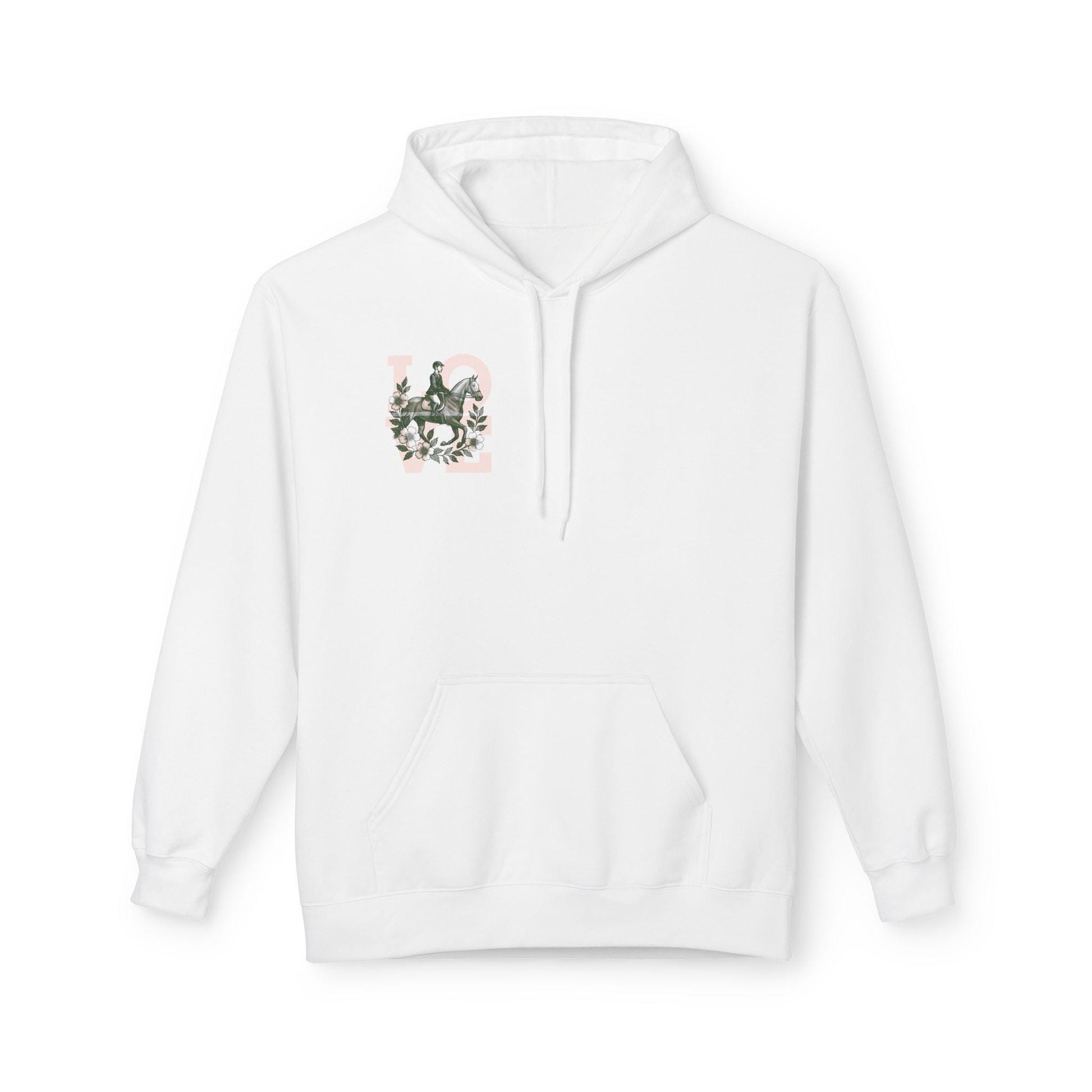 Equestrian Character Energy Hoodie, Horse Riding Gift, Cozy Fleece Sweatshirt, Unisex Hoodie for Riders, Equine Spirit Apparel