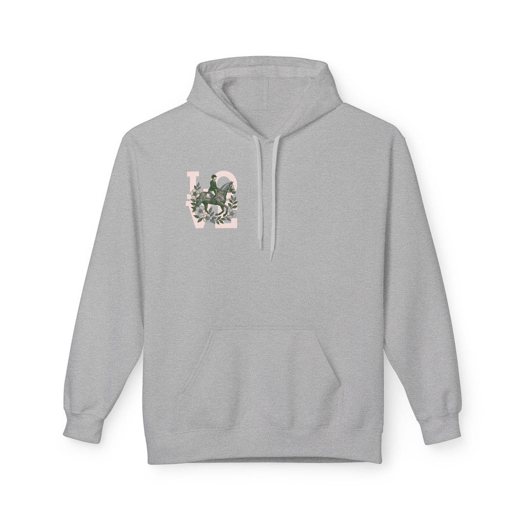 Equestrian Character Energy Hoodie, Horse Riding Gift, Cozy Fleece Sweatshirt, Unisex Hoodie for Riders, Equine Spirit Apparel