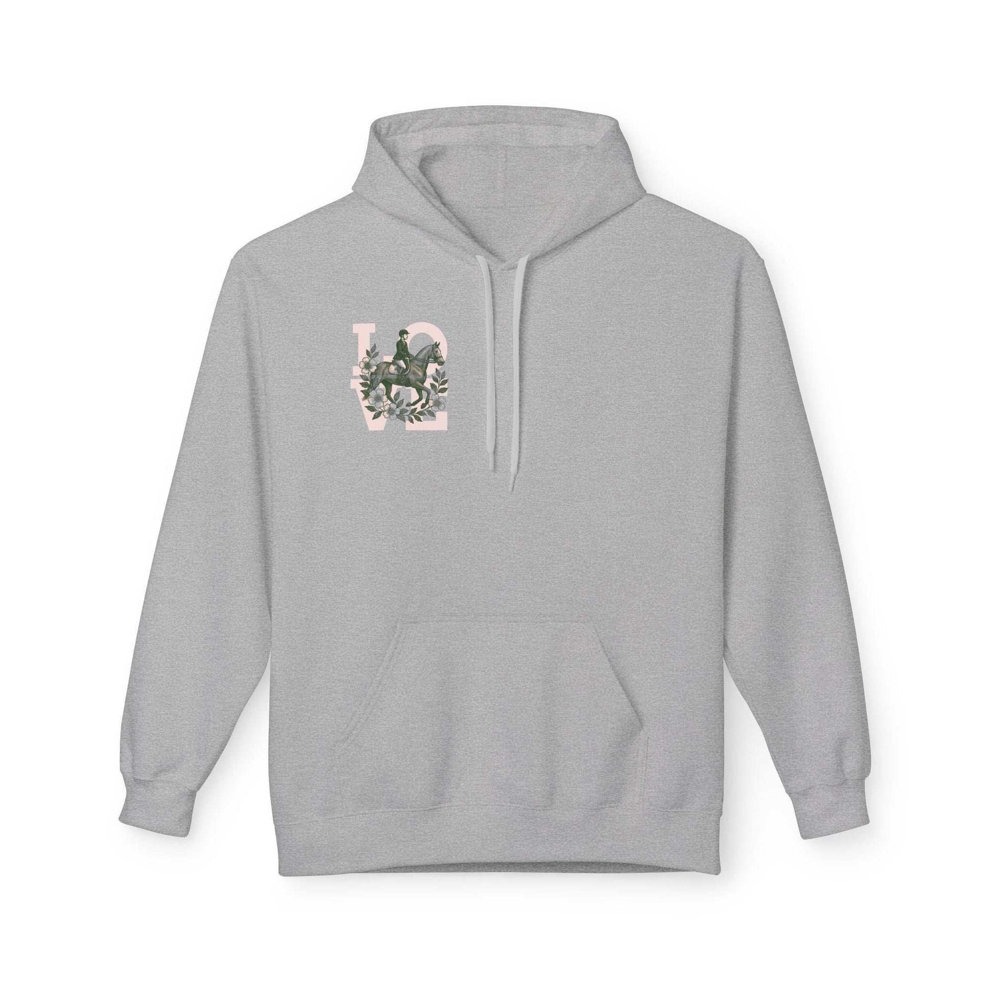 Equestrian Character Energy Hoodie, Horse Riding Gift, Cozy Fleece Sweatshirt, Unisex Hoodie for Riders, Equine Spirit Apparel