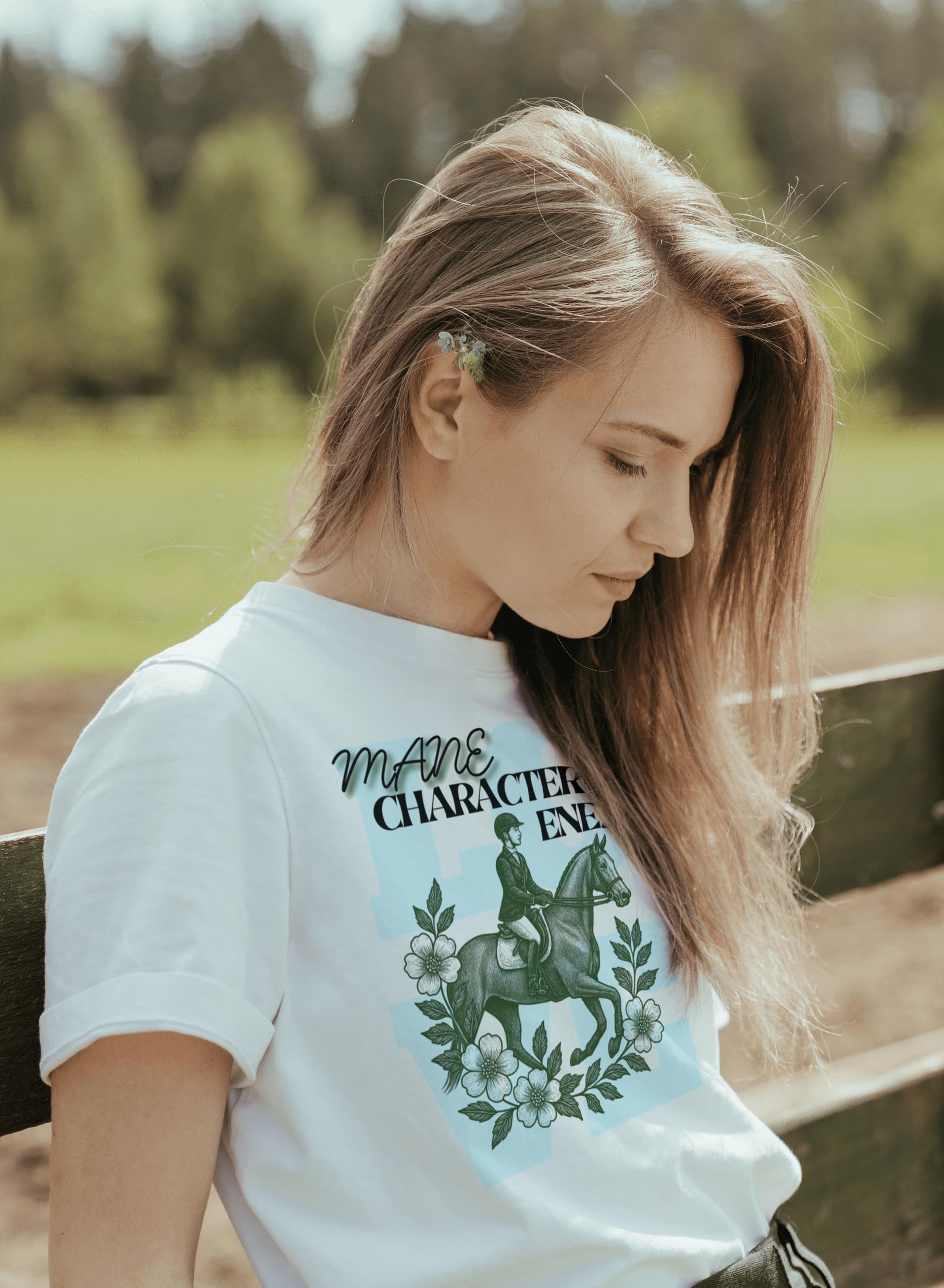 Equestrian Character Energy Oversized Tee, Horse Lover Shirt, Gift for Riders, Casual Tee, Comfortable Apparel, Spring Festival Outfit
