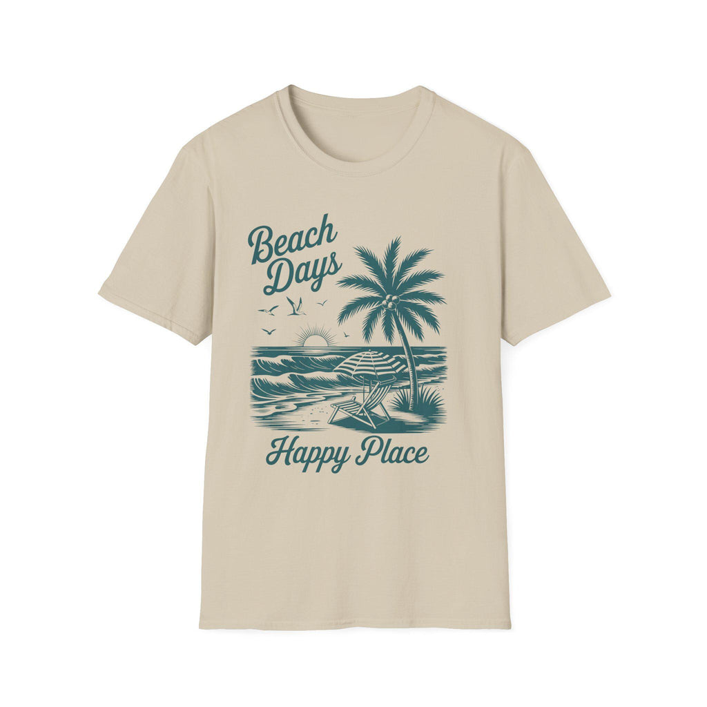 Beach Days Unisex Softstyle T-Shirt | Summer Vibes, Vacation Wear, Gift for Beach Lovers, Casual Tee, Relaxed Fit, Coastal Aesthetic
