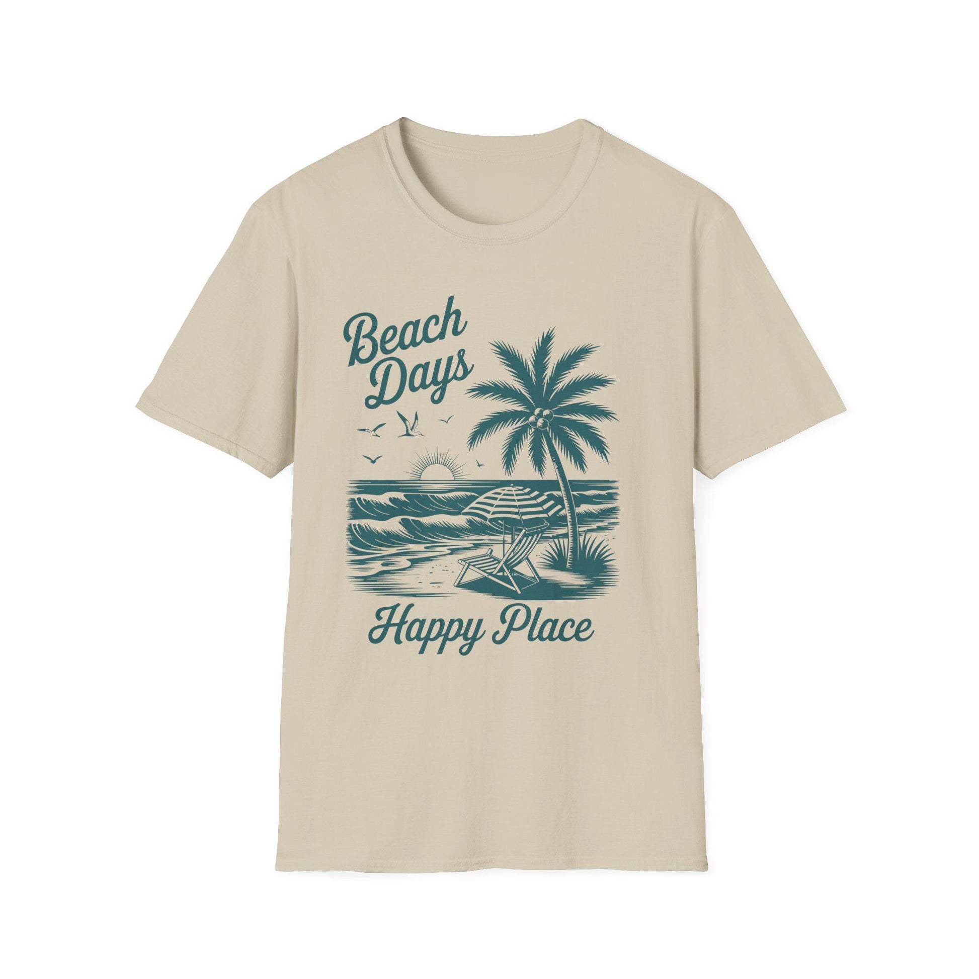 Beach Days Unisex Softstyle T-Shirt | Summer Vibes, Vacation Wear, Gift for Beach Lovers, Casual Tee, Relaxed Fit, Coastal Aesthetic