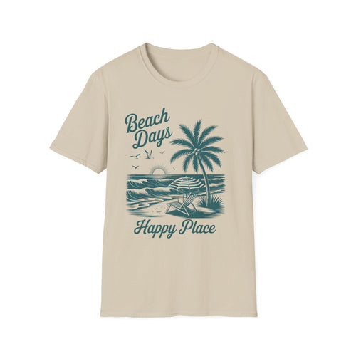 Beach Days Unisex Softstyle T-Shirt | Summer Vibes, Vacation Wear, Gift for Beach Lovers, Casual Tee, Relaxed Fit, Coastal Aesthetic