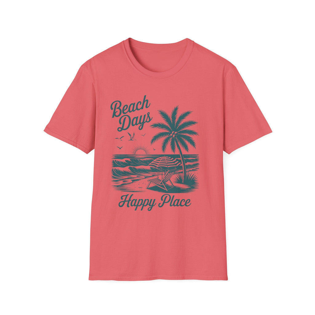 Beach Days Unisex Softstyle T-Shirt | Summer Vibes, Vacation Wear, Gift for Beach Lovers, Casual Tee, Relaxed Fit, Coastal Aesthetic