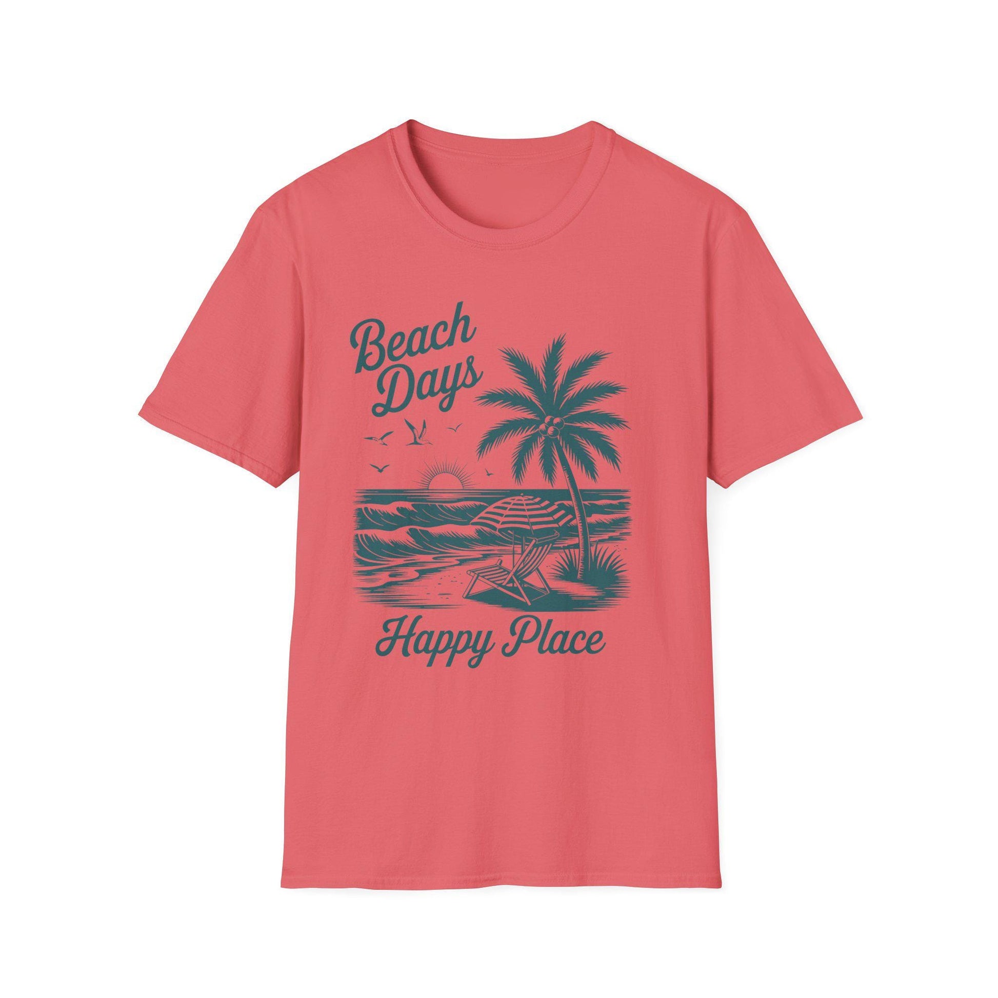 Beach Days Unisex Softstyle T-Shirt | Summer Vibes, Vacation Wear, Gift for Beach Lovers, Casual Tee, Relaxed Fit, Coastal Aesthetic