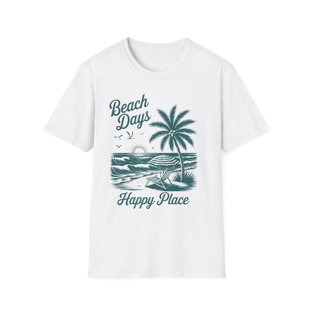 Beach Days Unisex Softstyle T-Shirt | Summer Vibes, Vacation Wear, Gift for Beach Lovers, Casual Tee, Relaxed Fit, Coastal Aesthetic