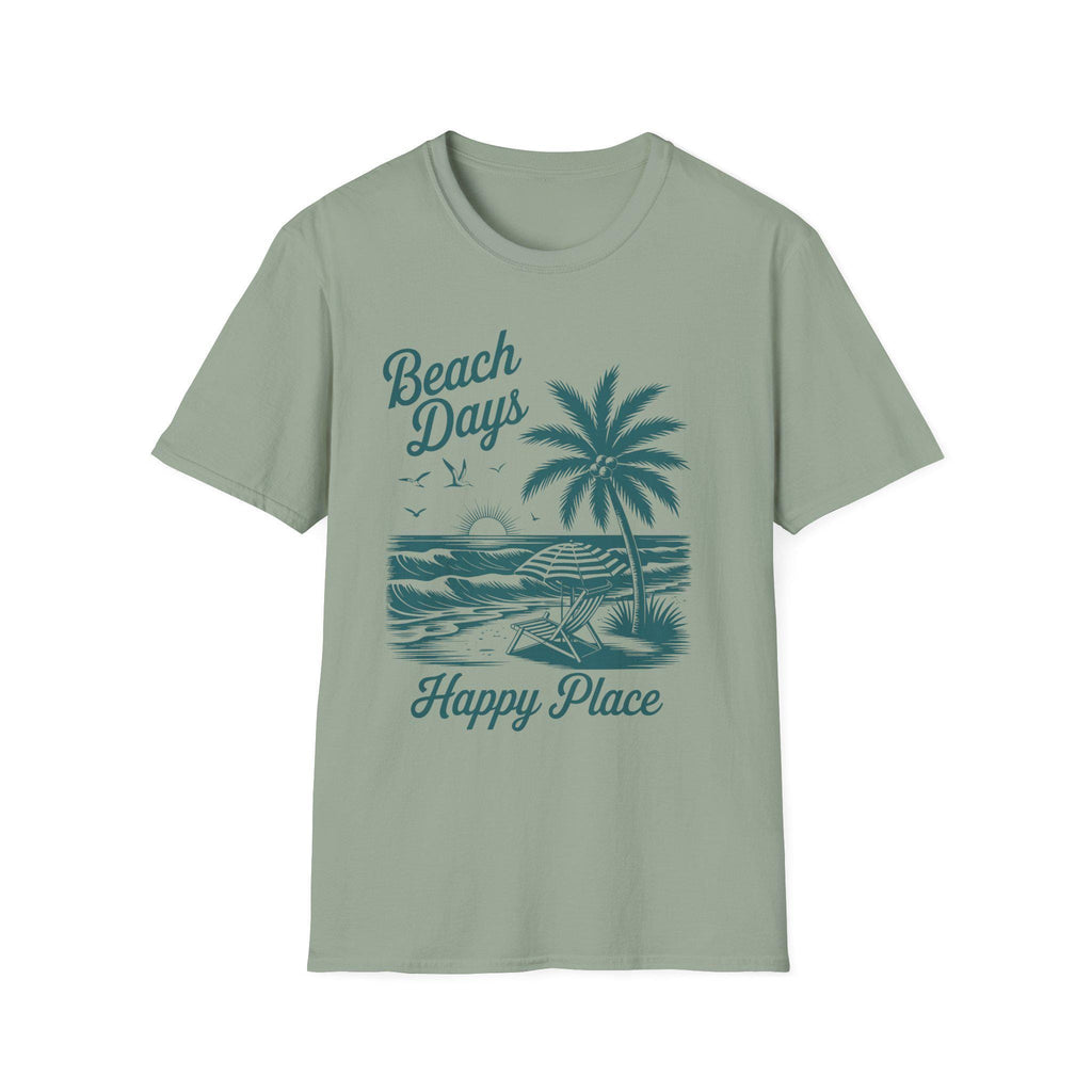 Beach Days Unisex Softstyle T-Shirt | Summer Vibes, Vacation Wear, Gift for Beach Lovers, Casual Tee, Relaxed Fit, Coastal Aesthetic