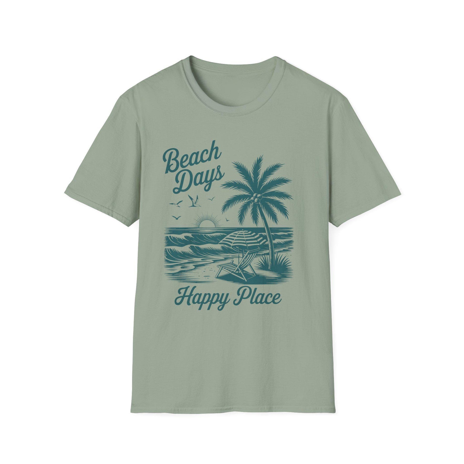 Beach Days Unisex Softstyle T-Shirt | Summer Vibes, Vacation Wear, Gift for Beach Lovers, Casual Tee, Relaxed Fit, Coastal Aesthetic