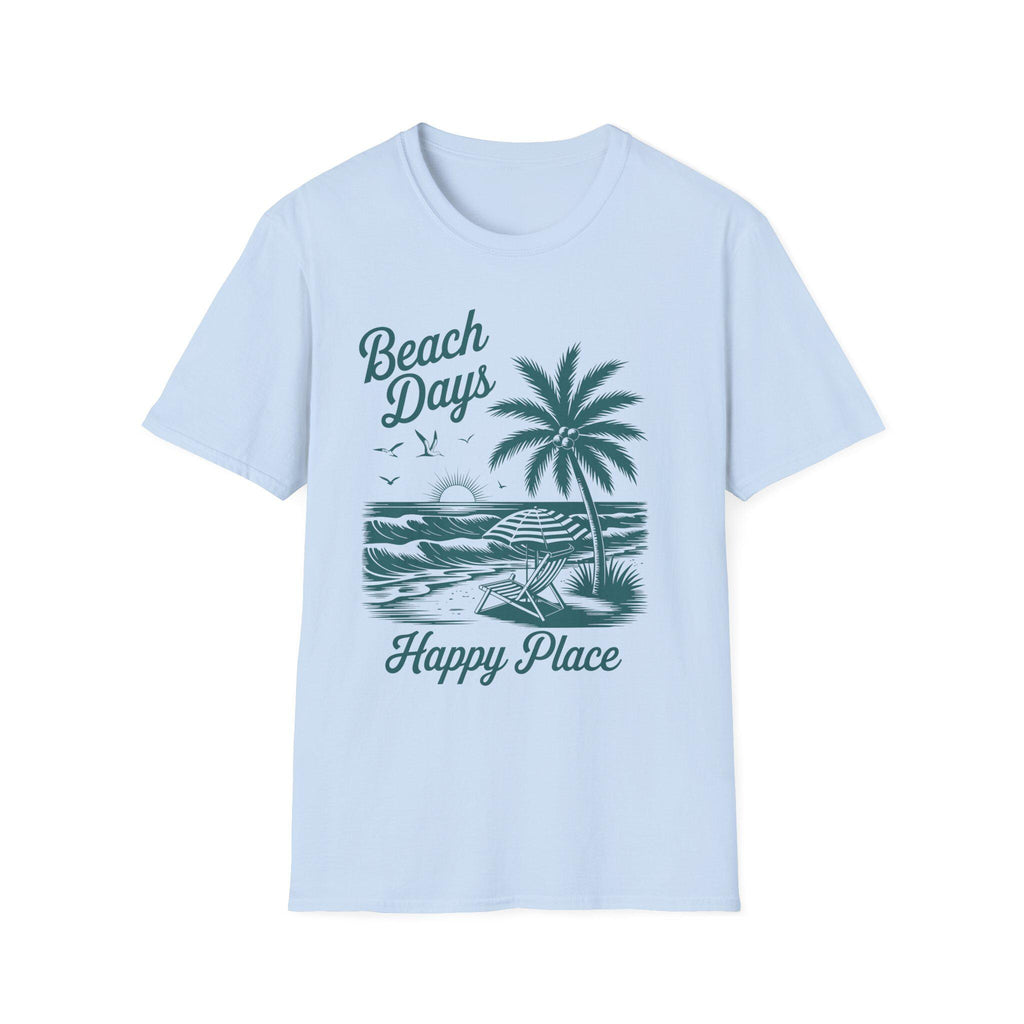 Beach Days Unisex Softstyle T-Shirt | Summer Vibes, Vacation Wear, Gift for Beach Lovers, Casual Tee, Relaxed Fit, Coastal Aesthetic