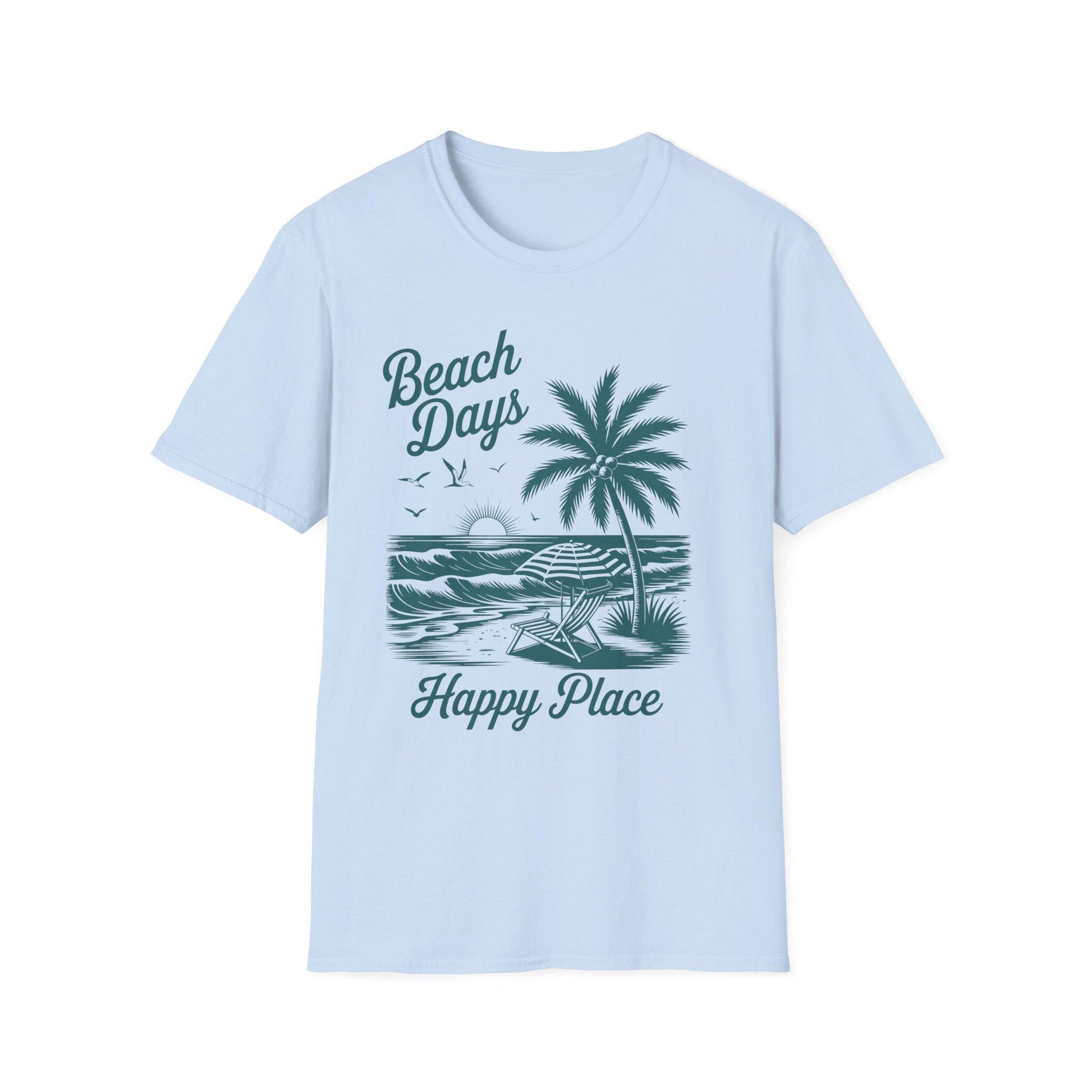 Beach Days Unisex Softstyle T-Shirt | Summer Vibes, Vacation Wear, Gift for Beach Lovers, Casual Tee, Relaxed Fit, Coastal Aesthetic
