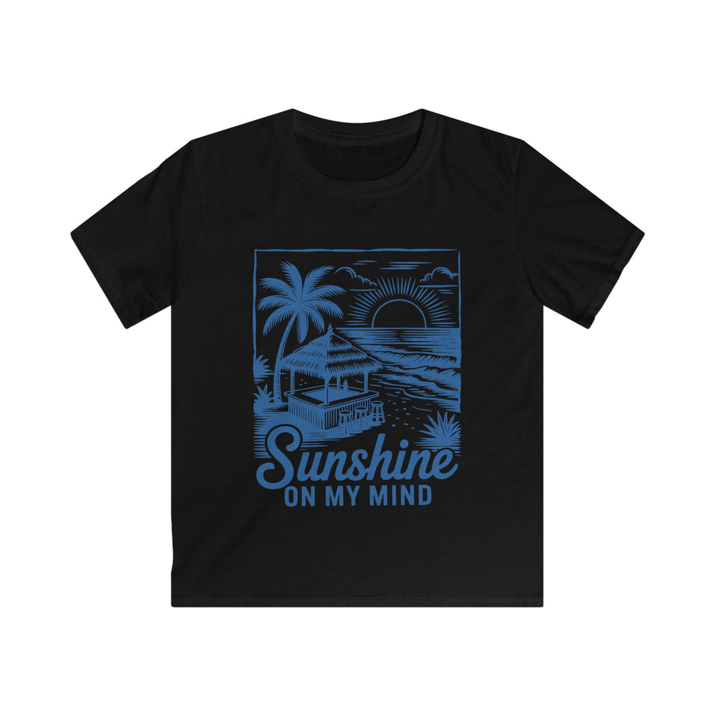 Kids Summer Tee - Sunshine on My Mind, Tropical Kids Shirt, Vacation Outfit, Beach Day Top, Gift for Ocean Lovers